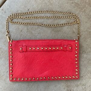 Red clutch purse
